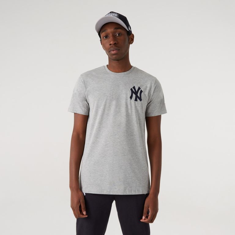 Ropa New Era Mlb Grises - New York Yankees Logo Short Sleeve 93406JMOA